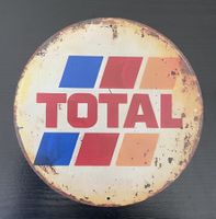 Blechschild rund TOTAL Mitbringsel Geschenk Sammler Deko