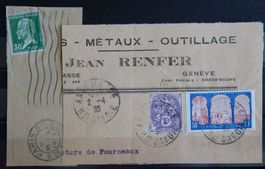 Frankreich schöne Briefausschnitte 1929/