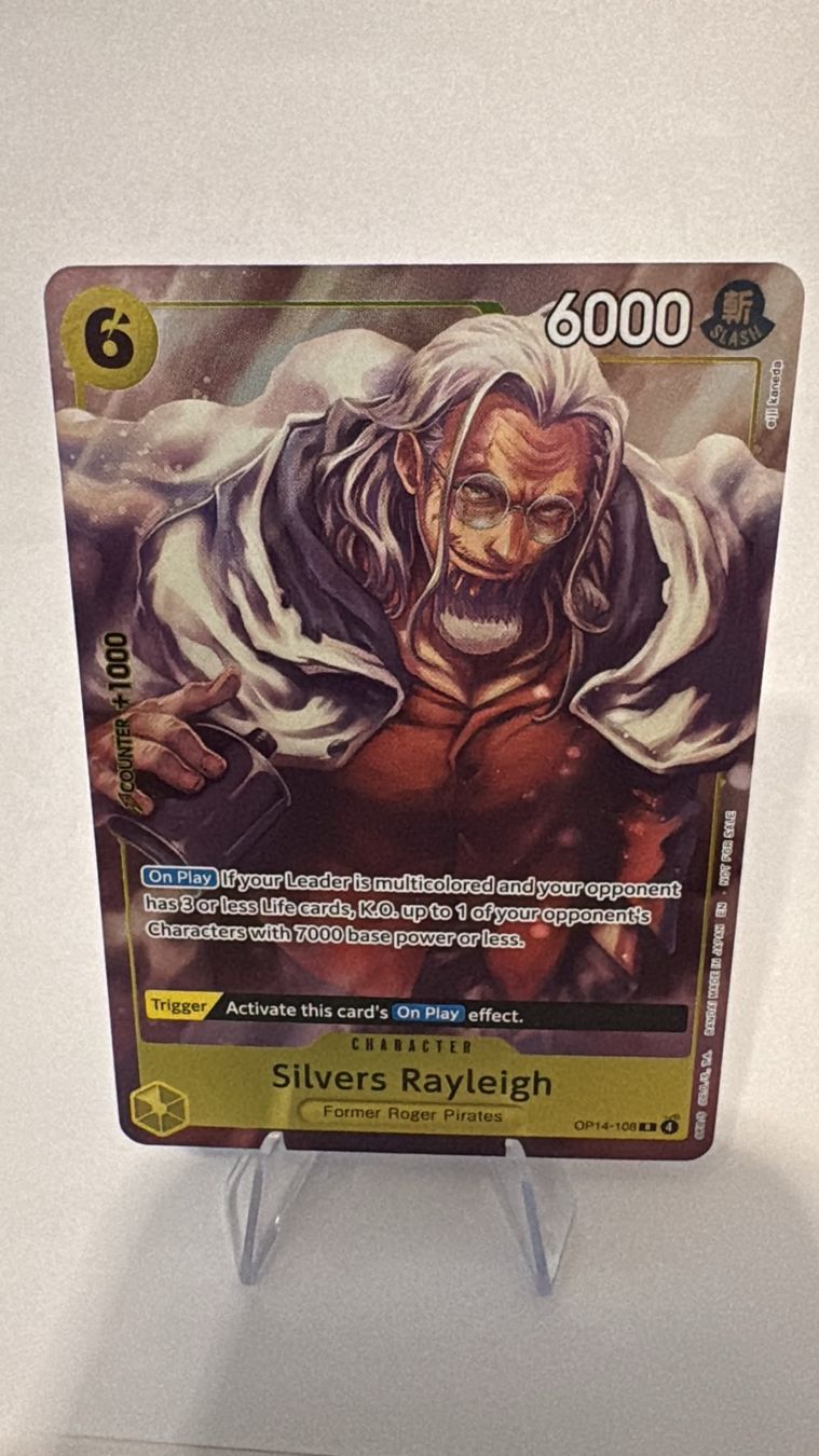Bandai Carte collezionabili: One Piece TCG - OP14-108 Silvers Rayleigh – Nuovo (secondo la descrizione) da Birsfelden venduto da alex4127