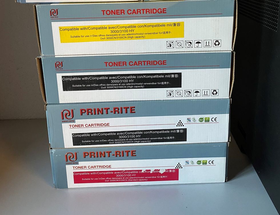 Eurotone Toner Compatible Black pour Dell 3000 CN 3000CN + 3100 CN 3100CN Noir