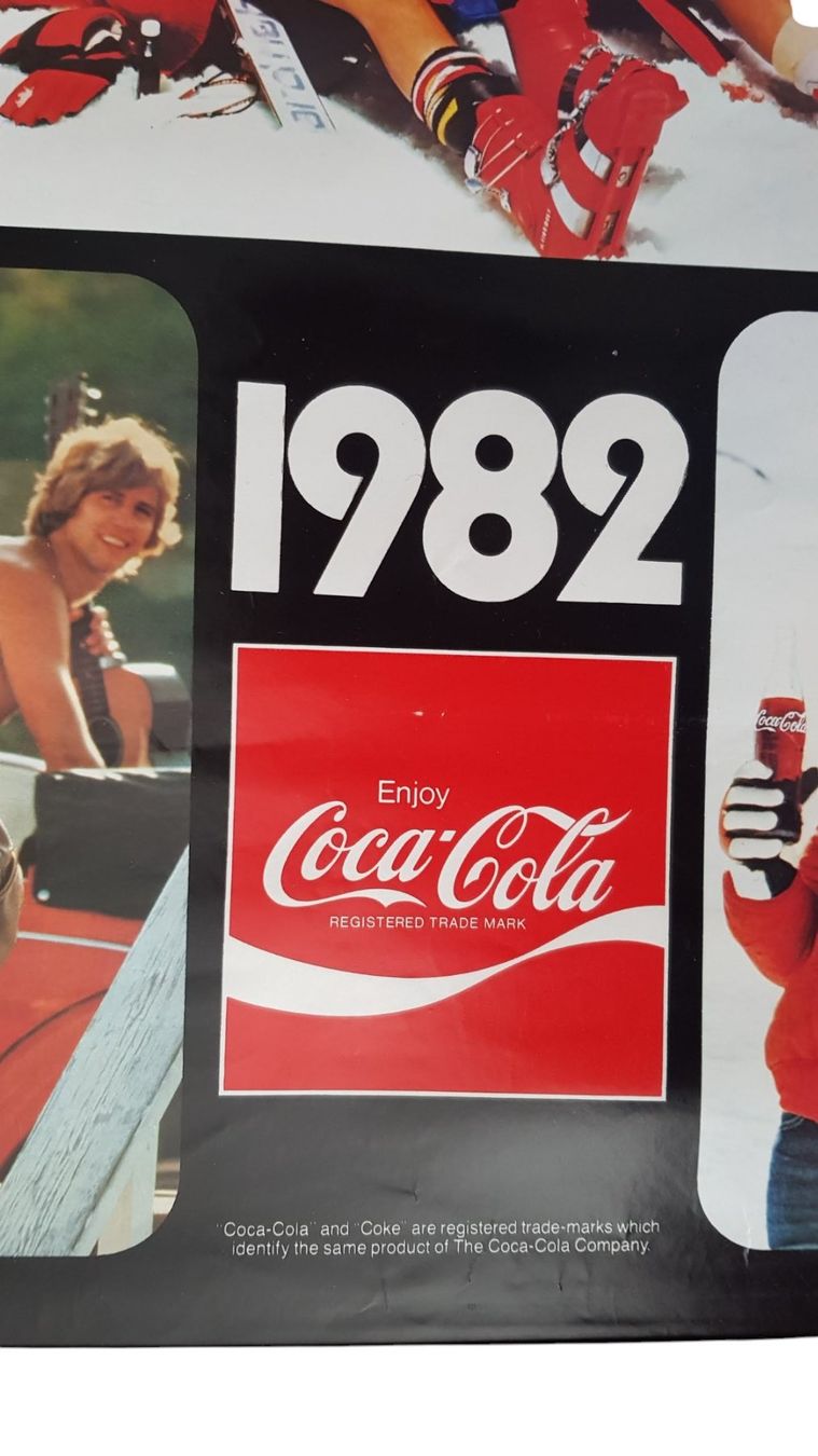 Foto & Immagini: Plakat Kalender Coca Cola 1982 – Usato da Mörschwil venduto da antiksalon 1