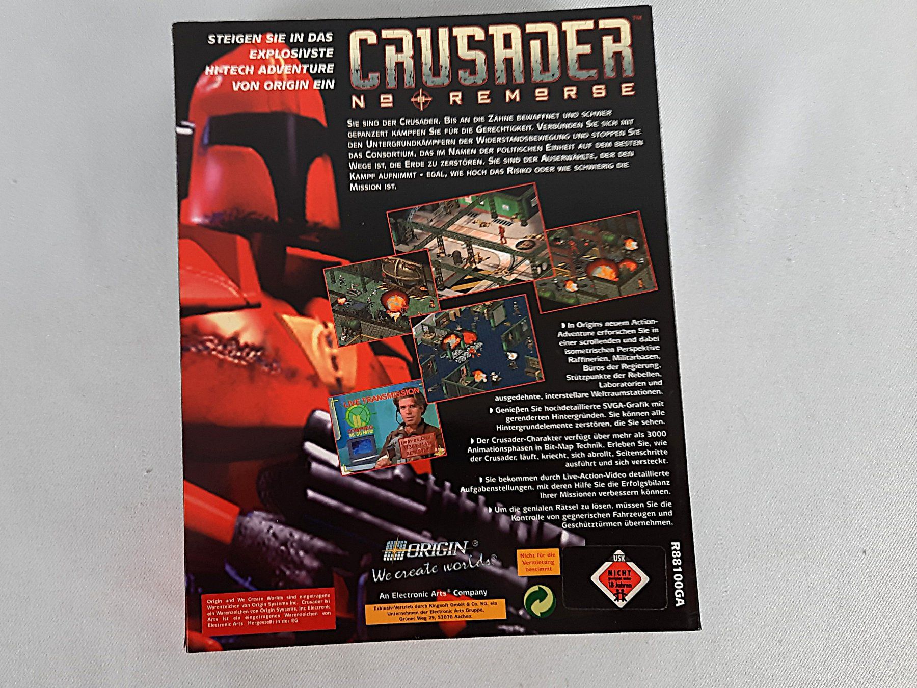 Giochi: ORIGIN SYSTEM/EA: "Crusader: No Remorse" – Usato da Beinwil am See venduto da Restwert_Beinwil 2