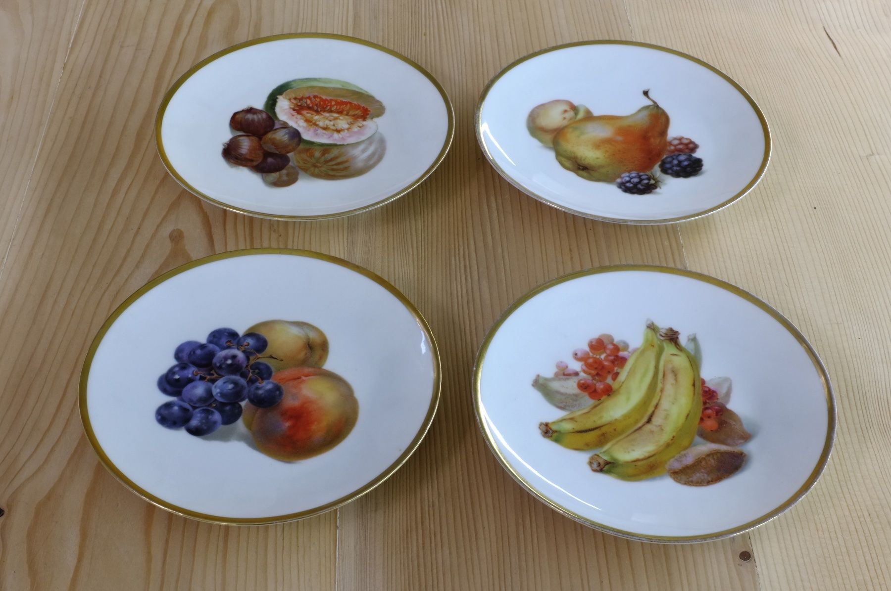 Thomas Piatti: 4 Obst-Teller Thomas Rosenthal, Obstteller, Art Deco 1920 – Usato da Basel venduto da si-belle 1