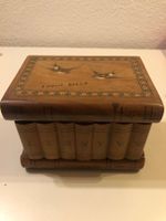 antike Holzbox - Geheimfach - fest verschlossen , 15 x 11 cm