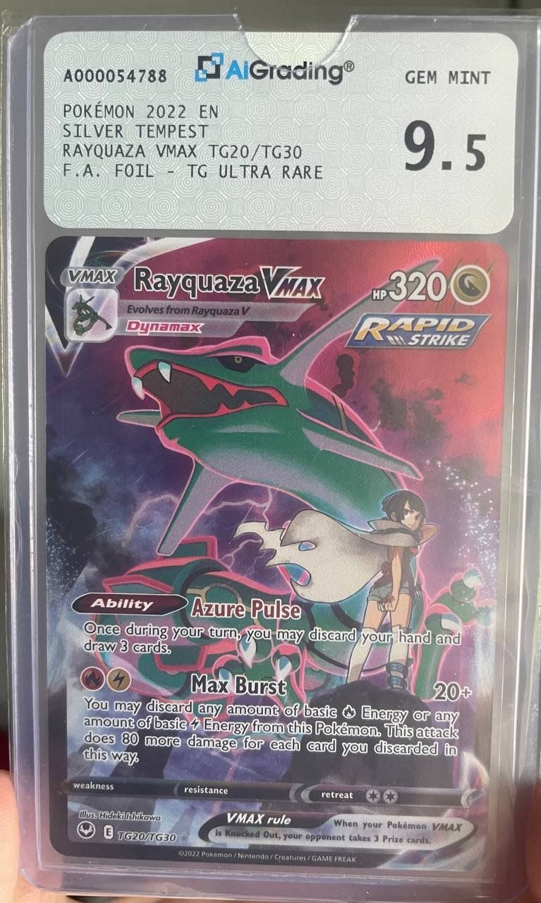 Pokémon Carte collezionabili: Rayquaza VMAX Grading 9.5 – Usato da Ponte capriasca venduto da TheCrash01