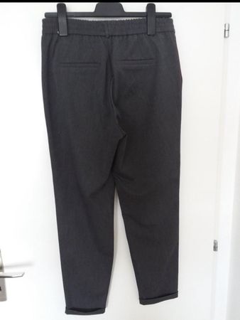 Pantalon Femme Gris bande Bordeaux Chic Automne Tendanc...