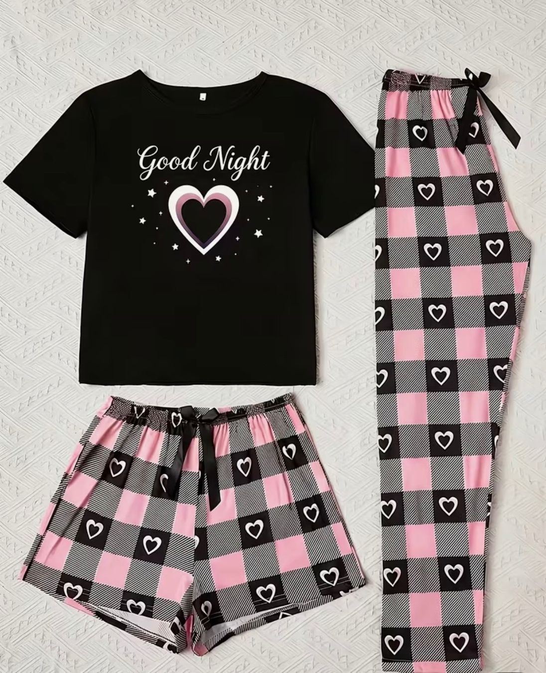 Negligees & Pigiami: Schlafanzug-Pyjama-3-teilig-Good Night-super flauschig-Top – Nuovo e nell'imballaggio originale da Teufenthal AG venduto da MeineSchatztruhe