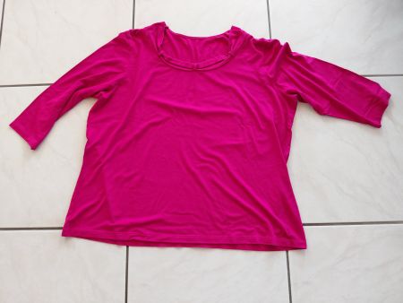 Damen T-Shirt pink mit Rundhalsausschnitt G:48 guter Zustand