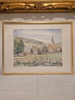 Ernst Bänziger, Original Lithographie "Gonten", Handsigniert