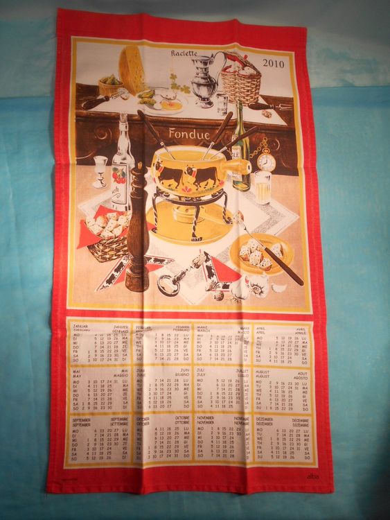 Stoffkalender 2010, Fondue und Raclette, alba | Kaufen auf Ricardo