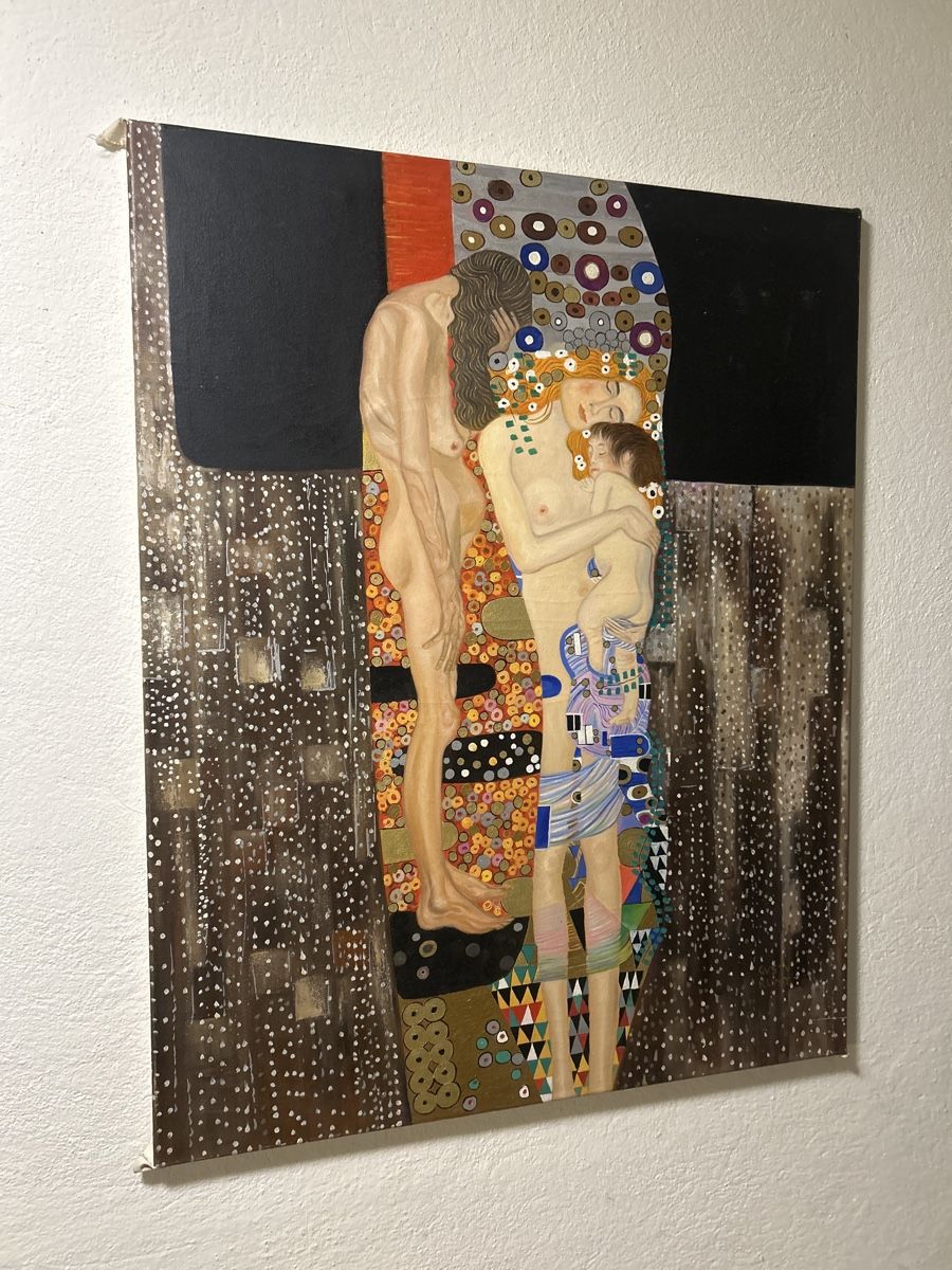 Gemälde: Gemälde im Stil von Gustav Klimt, Ölgemälde – Gebraucht aus Glarus von KunstWerkEr-LS87 2