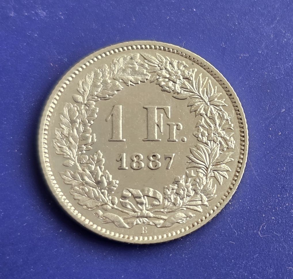 Tutti le monete: Schweiz 1 Fr. 1887 Top Erhaltung – Usato da Winterthur venduto da Cruiser3