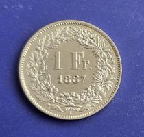 Schweiz 1 Fr. 1887 Top Erhaltung