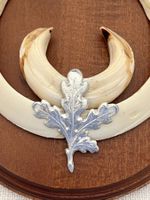🐗 2 Trophées de chasse -Défenses de Sanglier sur bois décor