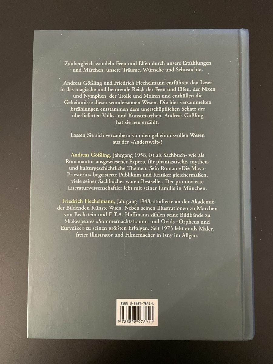 Libri: Das grosse Buch der Feen und Elfen Andreas Gössling Buch – Usato da Zürich venduto da Seryy 1