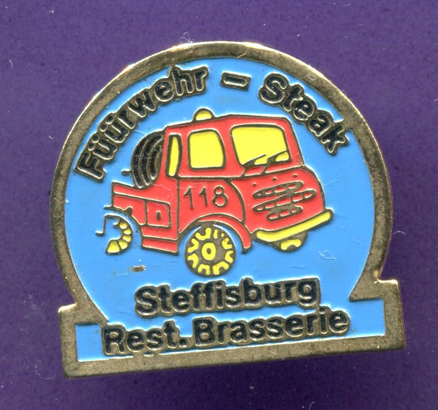 Placchette & Badge: Füürwehr - Steak  STEFFISBURG – Usato da Winterthur venduto da Sammleroase
