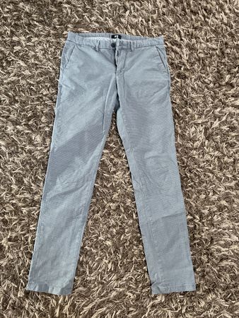 WE Hose, hellblau gemustert, Grösse 31/34