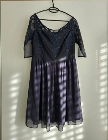 Festliches Cocktailkleid von Esprit, navy, Gr. L