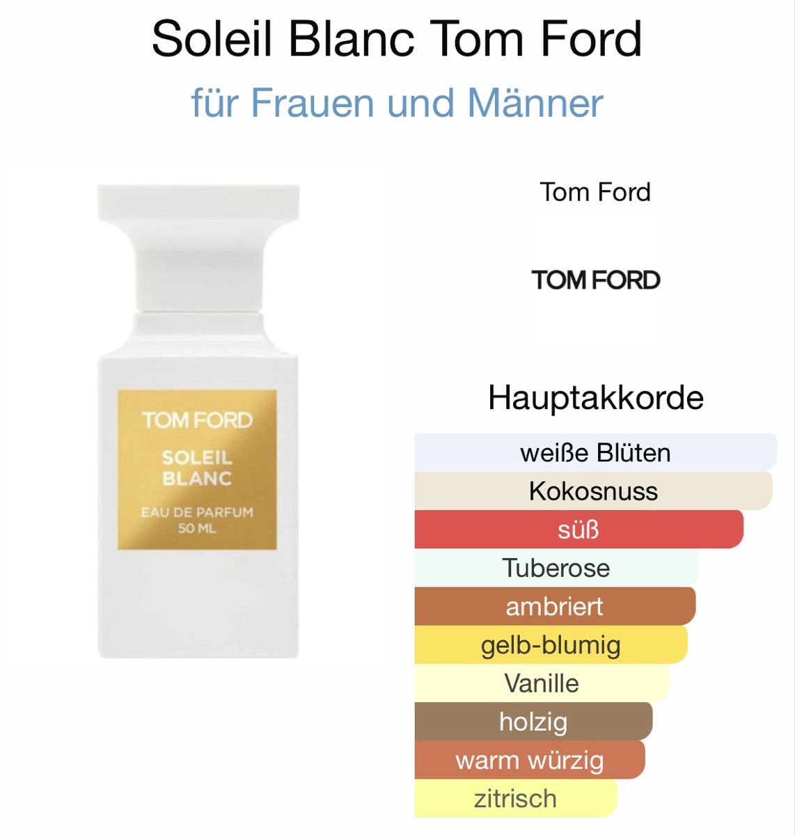 Tom Ford Profumi & Eau de Toilette: Tom Ford Soleil Blanc 2ml Abfüllung Duftprobe – Nuovo (secondo la descrizione) da Düdingen venduto da parfum_tester 1