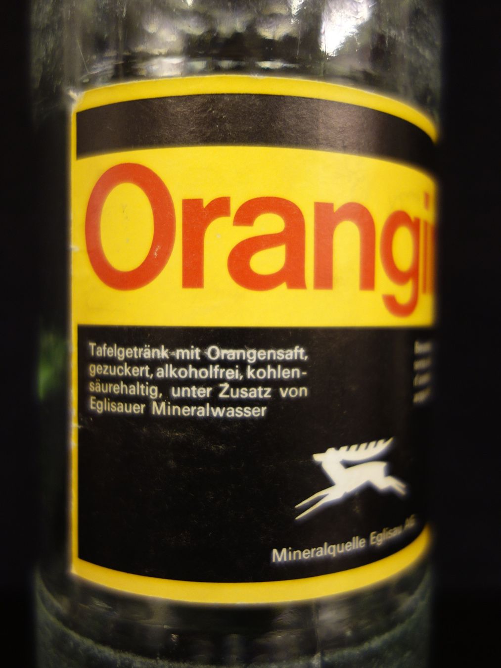 Bicchieri, Caraffe & Bottiglie: alte Flasche ORANGINA 1969 SIEGWART – Usato da Kerzers venduto da Flaschenposten 5