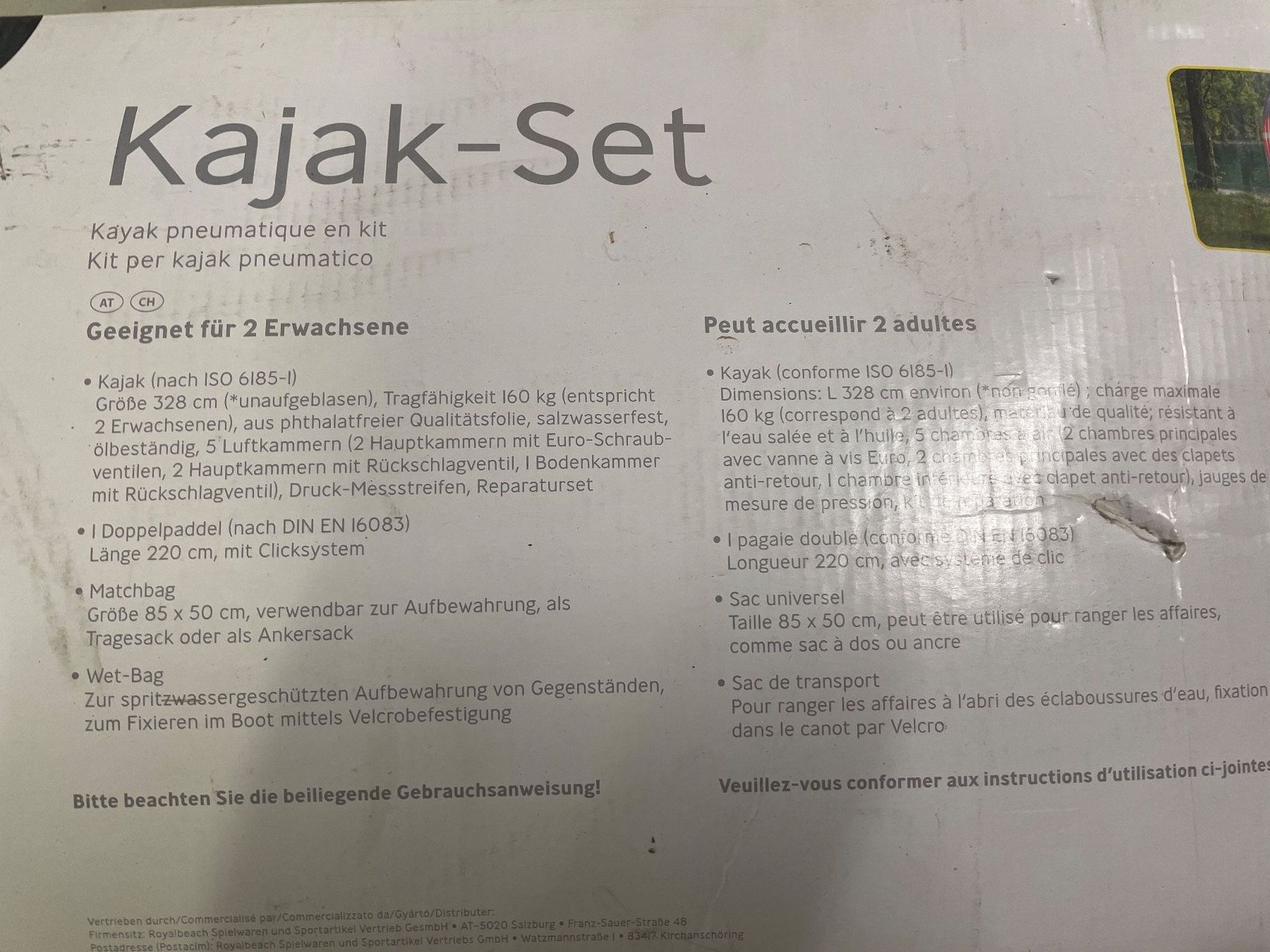 Barche: Kajak Set Boot Schiff Paddelboot Wasserfahrzeug – Nuovo (secondo la descrizione) da Giebenach venduto da Toto222 3