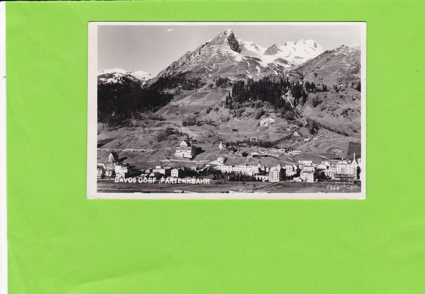 Cartoline postali: Davos Dorf, Parsennbahn – Usato da St. Peterzell venduto da neckertal