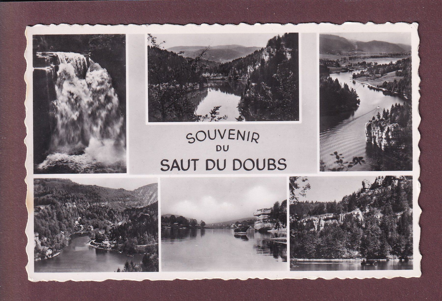 Cartoline postali: Souvenir du SAUT DU DOUBS - 6 images – Usato da Pully venduto da nicecards