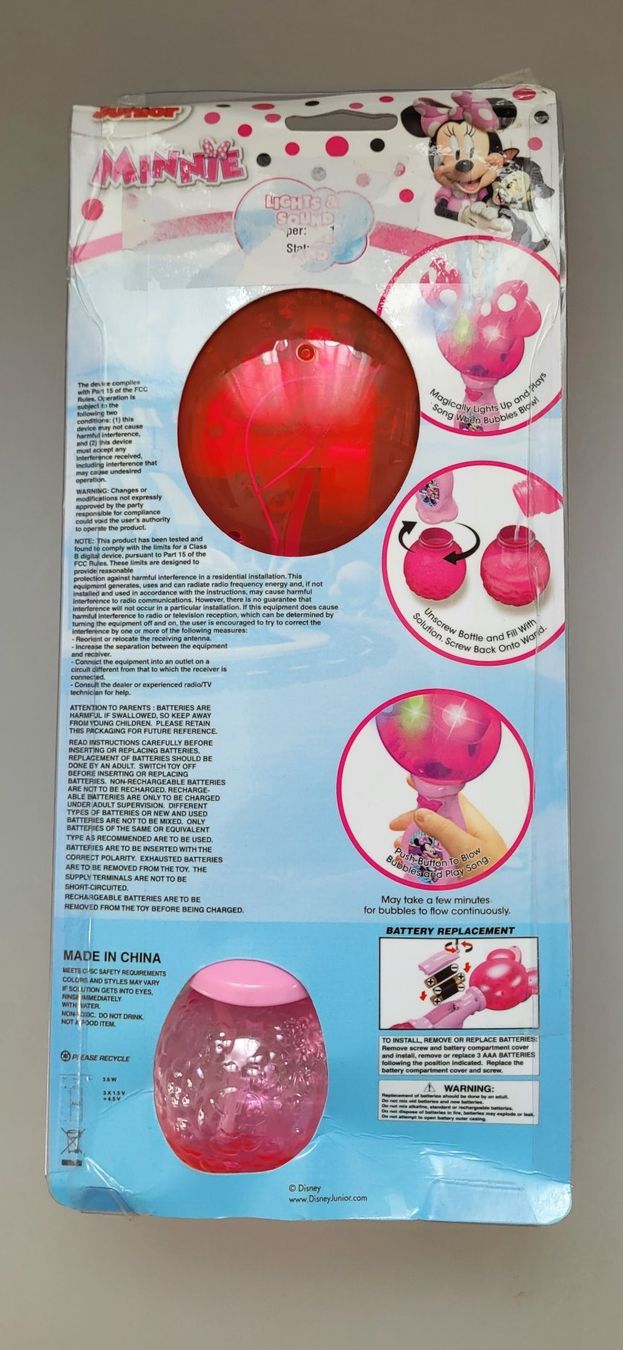 Disney Spielzeuge: Minnie Mouse Seifenblasenpistole Neu – Neu und originalverpackt aus Oberuzwil von aseinkaufswelt 1