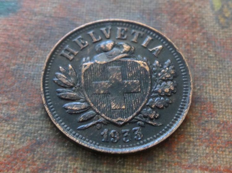 Tutti le monete: 2 Rp. 1933  (E) – Usato da Romanel-sur-Lausanne venduto da Swift13