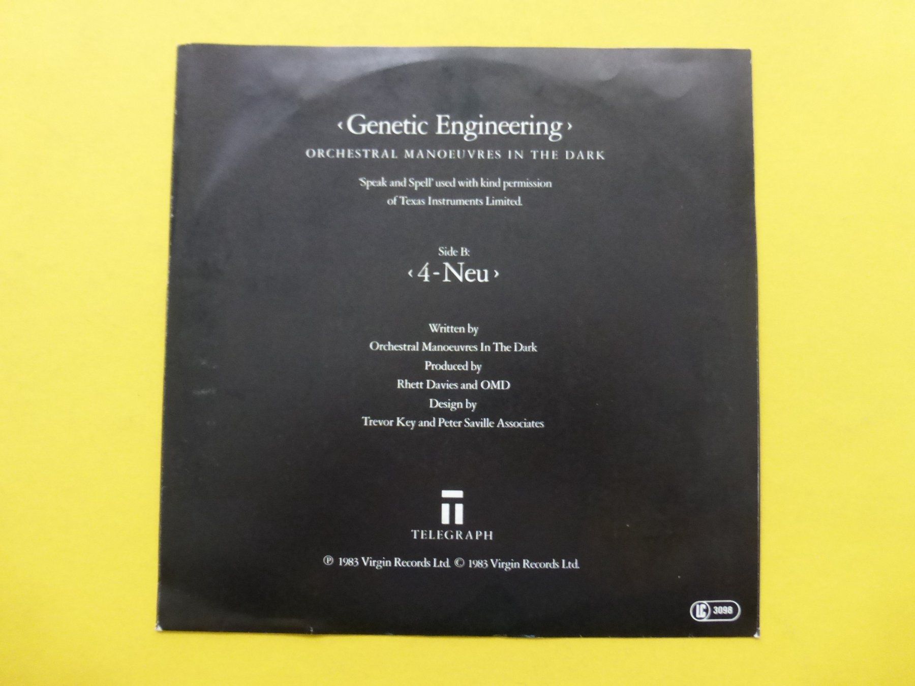 Dischi in vinile: O.M.D. – Genetic Engineering – Usato da Zürich venduto da Swiss57 1
