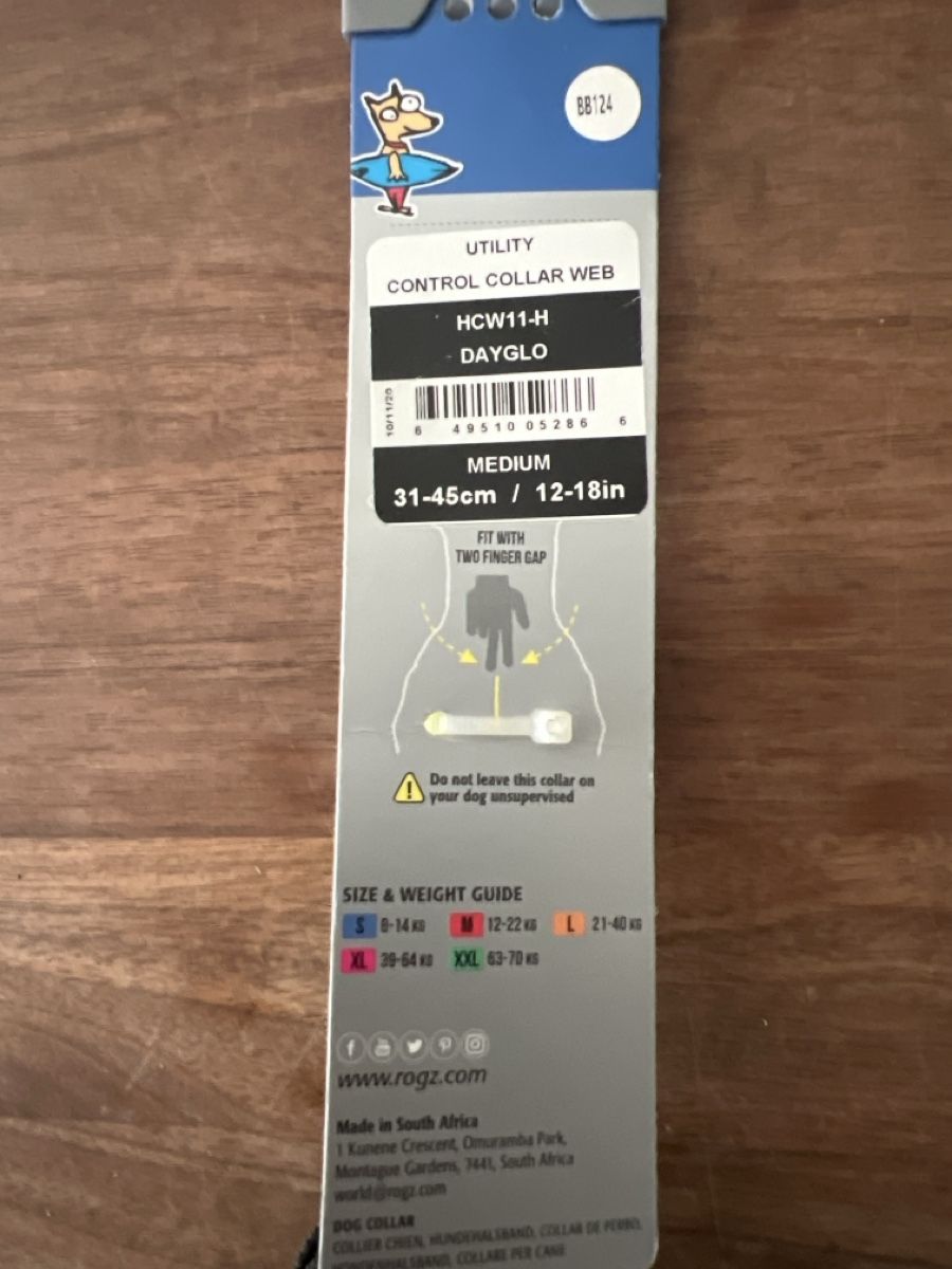 Rogz Collier et laisse: Rogz Control Hundehalsband Web Medium Neu – Neuf avec emballage d'origine à Hunzenschwil par jaeggi1978 1