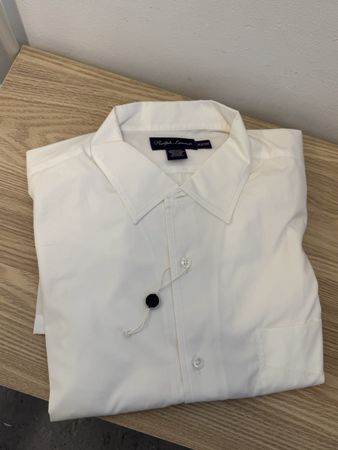 Polo Ralph Lauren Hemd Weiß XL Made in Italy Vintage NEU