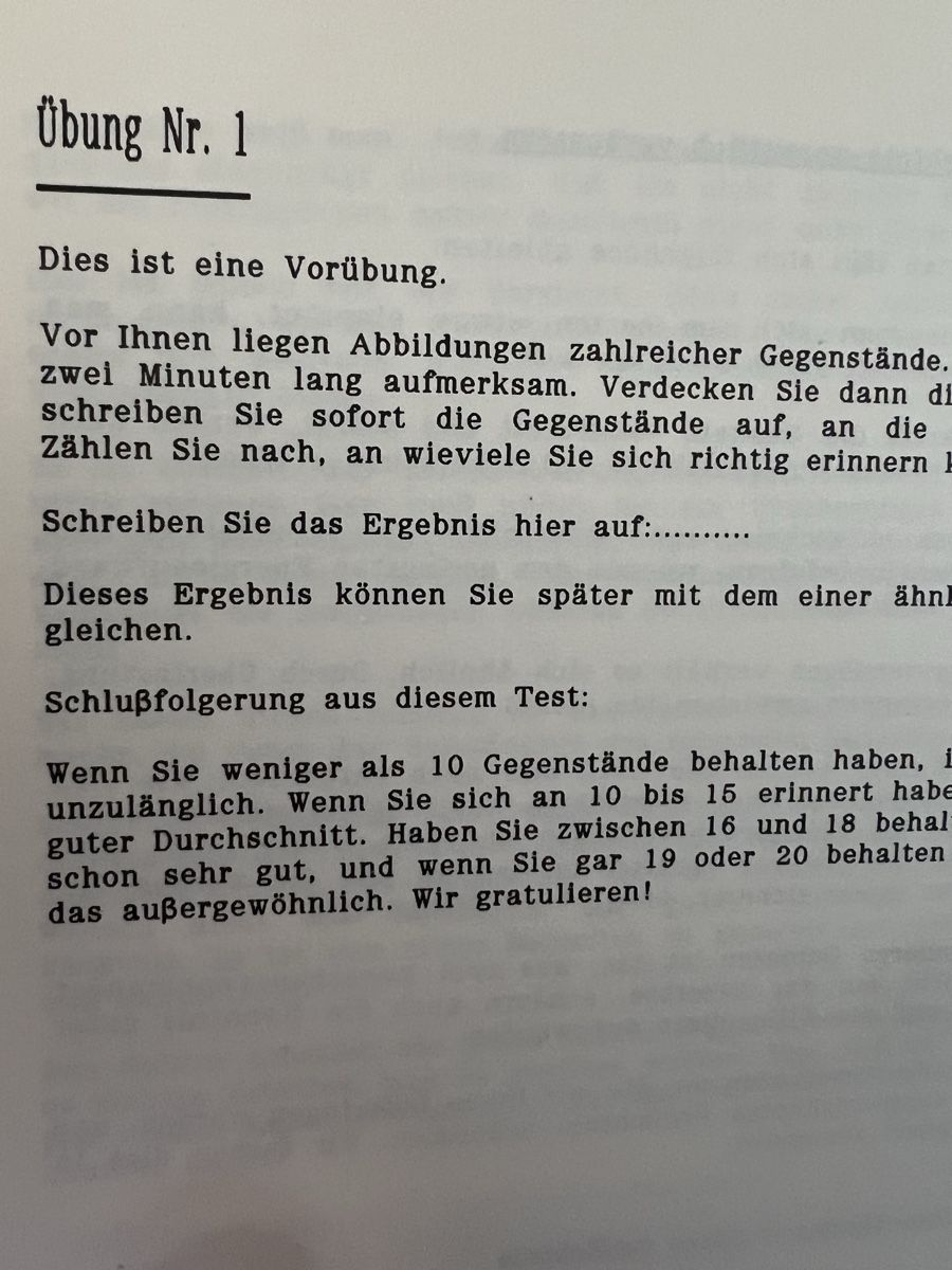 Libri: Gedächtnis Kurs alle Lektionen – Nuovo e nell'imballaggio originale da Igis venduto da Haupt48 1