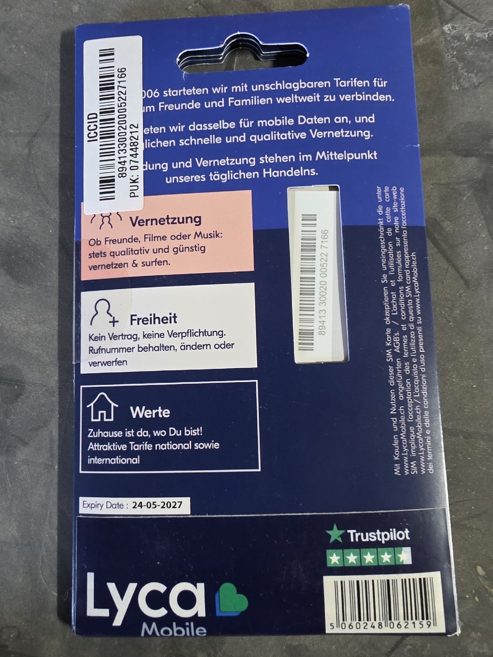 PrePaid-Karten: lyca Mobile Simkarte – Neu und originalverpackt aus Müntschemier von Bago2 1