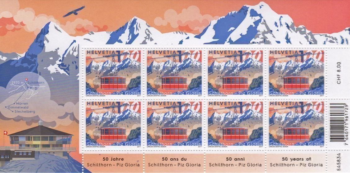 Tutti i francobolli: Kleinbogen Schilthorn Bahn** 2017 – Nuovo (secondo la descrizione) da Dottikon venduto da haeusibuh5