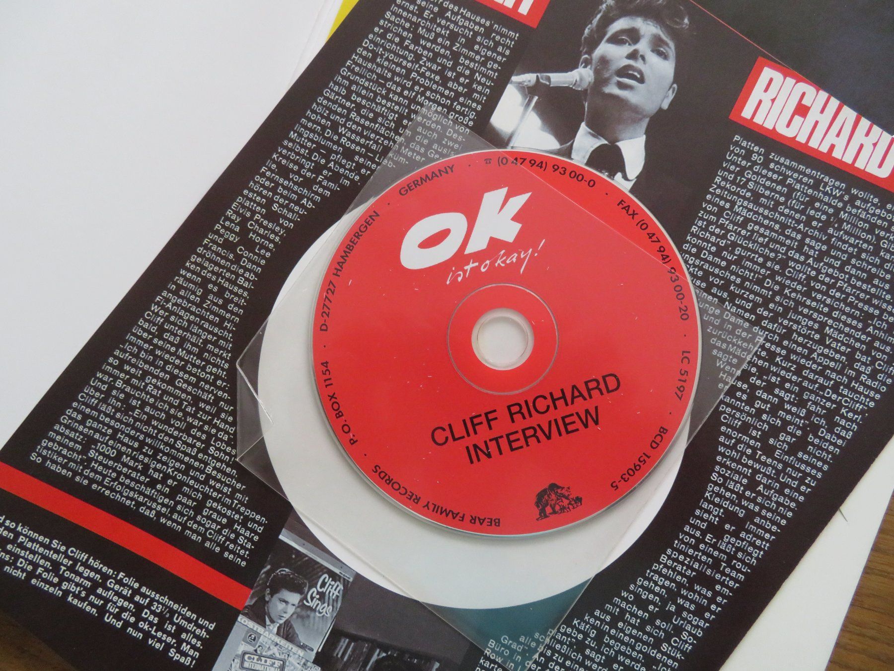 CD: Cliff Richard - On The Continent - 4CD Box-Set – Nuovo (secondo la descrizione) da Zürich venduto da max_cp5f 4