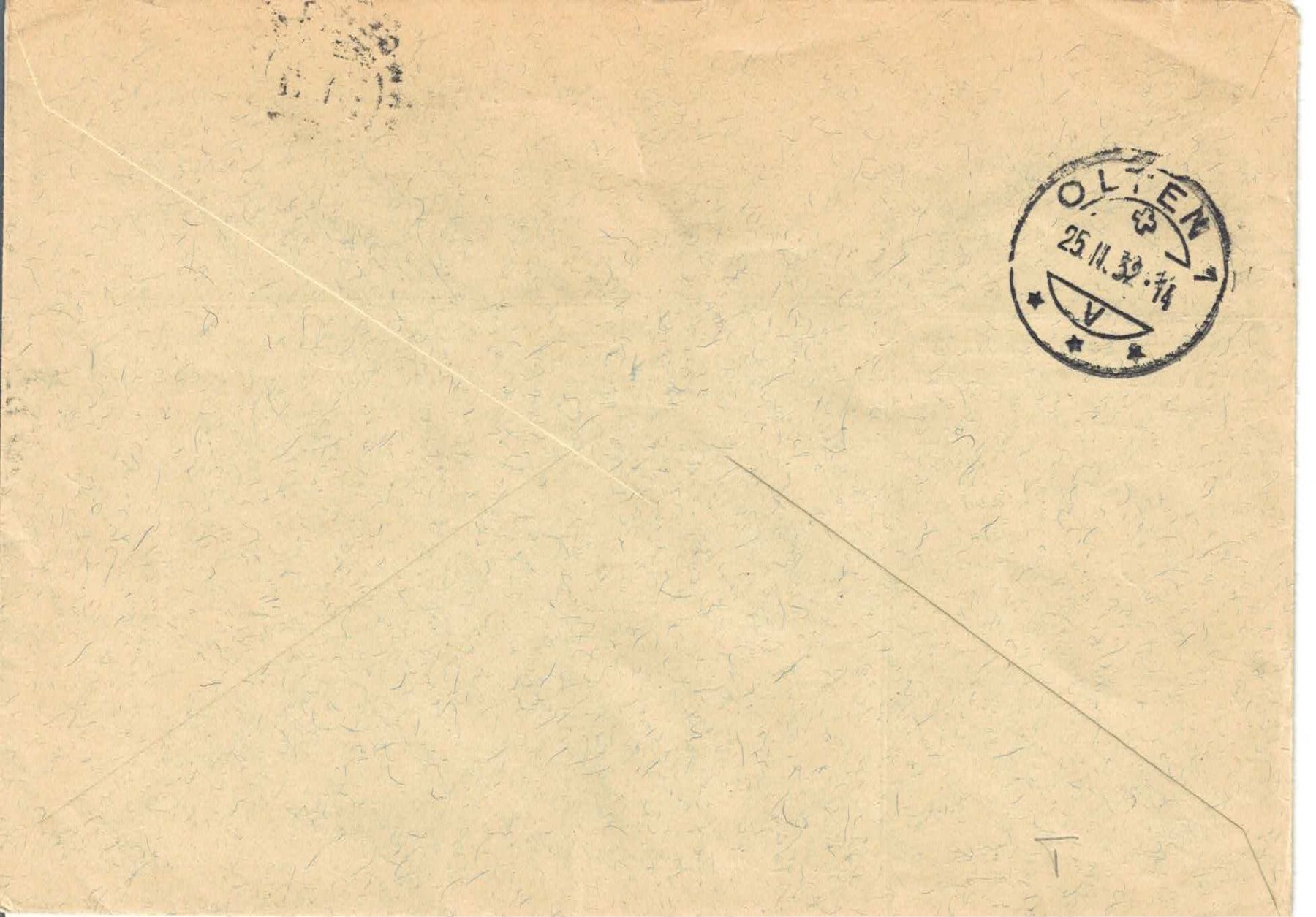 Tutti i francobolli: FRANCO-Brief eingeschrieben 1932 – Usato da Olten venduto da Pjotr8 1