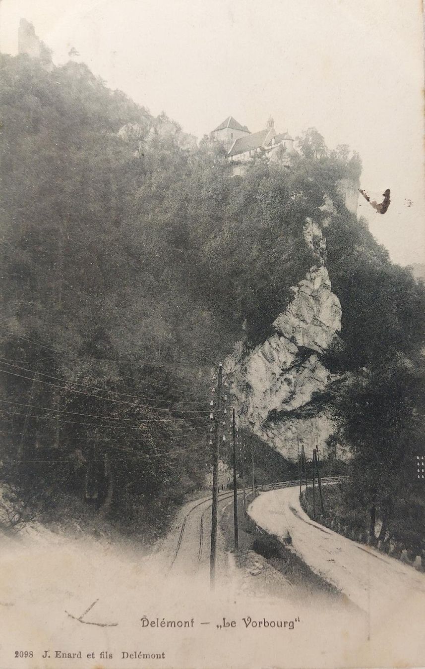 Cartes postales: DELÉMONT - "Le Vorbourg" - 1905 – D'occasion à Delémont par Domdom1