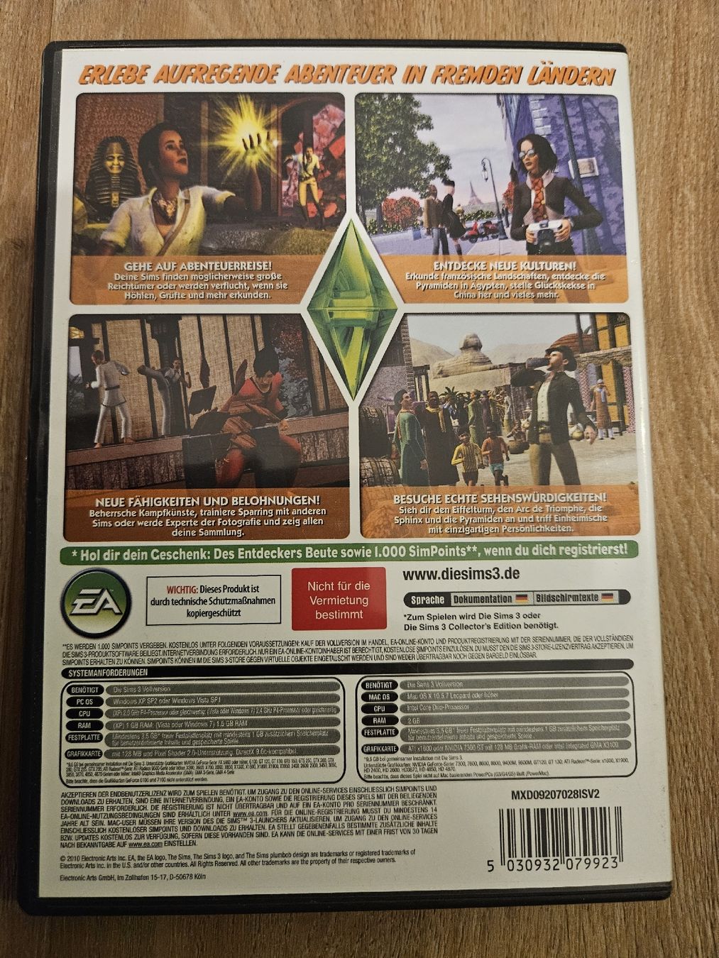 Giochi: Die Sims 3 Reiseabenteuer Erweiterungspack – Usato da Ebikon venduto da SecondChance_byM 1