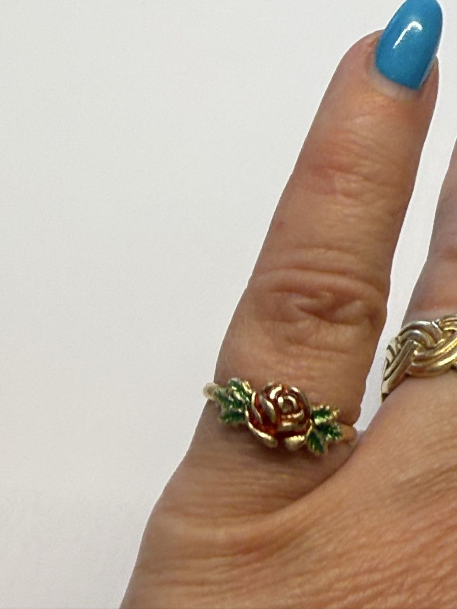 Ringe: Gold Ring mit Rose, Grösse 17.5mm, Top Zustand – Gebraucht aus Roggwil BE von Viking72 2