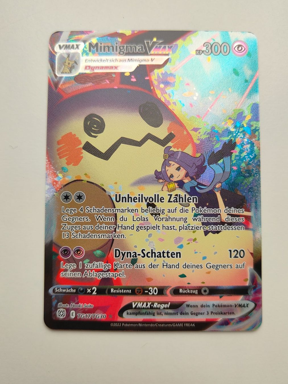 Pokémon Sammelbilder & Trading cards: Pokemon Mimigma VMAX TG17/TG30 – Gebraucht aus Thalwil von FigurenFreunde