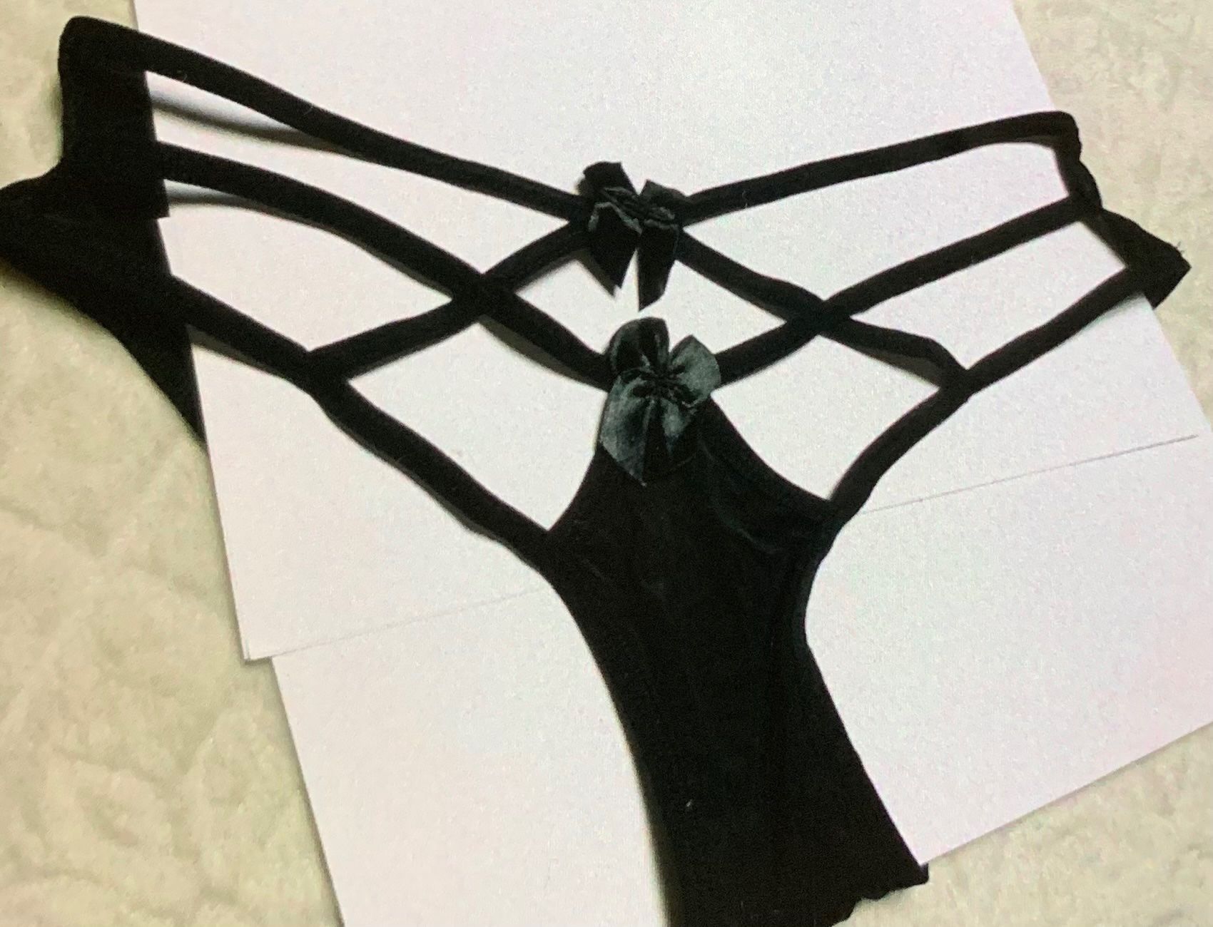 Altra biancheria intima: Intimo seducente nero con lacci e fiocchetto - taglia S – Nuovo e nell'imballaggio originale da Locarno venduto da Fixed8 9