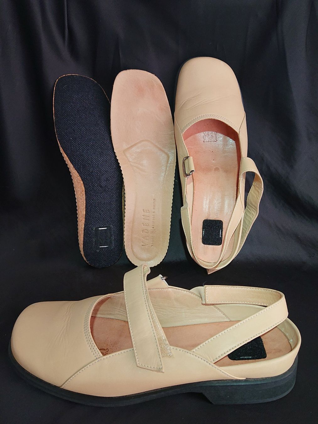 Damenschuhe: Riemchen-Ballerina - VABENE - 38 - Leder - beige – Gebraucht aus Thusis von drd_zy9w 4
