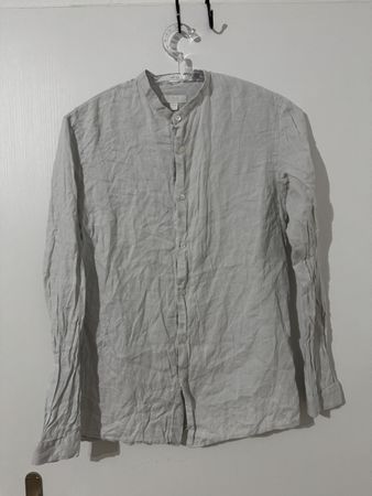 COS Hemd Kragenlos Grösse fit S 100% True hemp, Herren