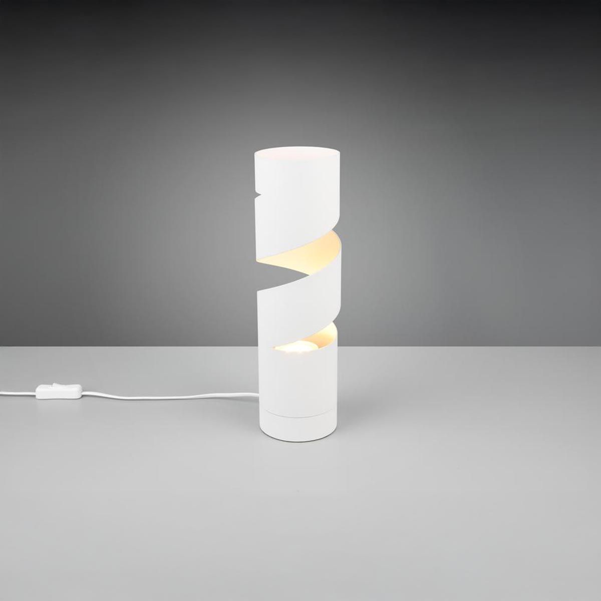Lampade: Tischleuchte, Weiss, Spirale, 35 cm Höhe – Nuovo (secondo la descrizione) da Kreuzlingen venduto da Smart-Light