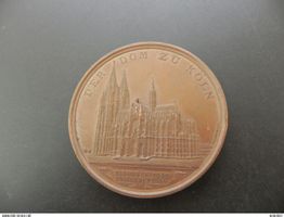 Medaille Der Dom zu Köln begonnen 1248 - vollendet 1880