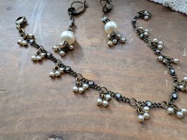 Set aus Ohrringen und Armband von Konplott, mit Perlen