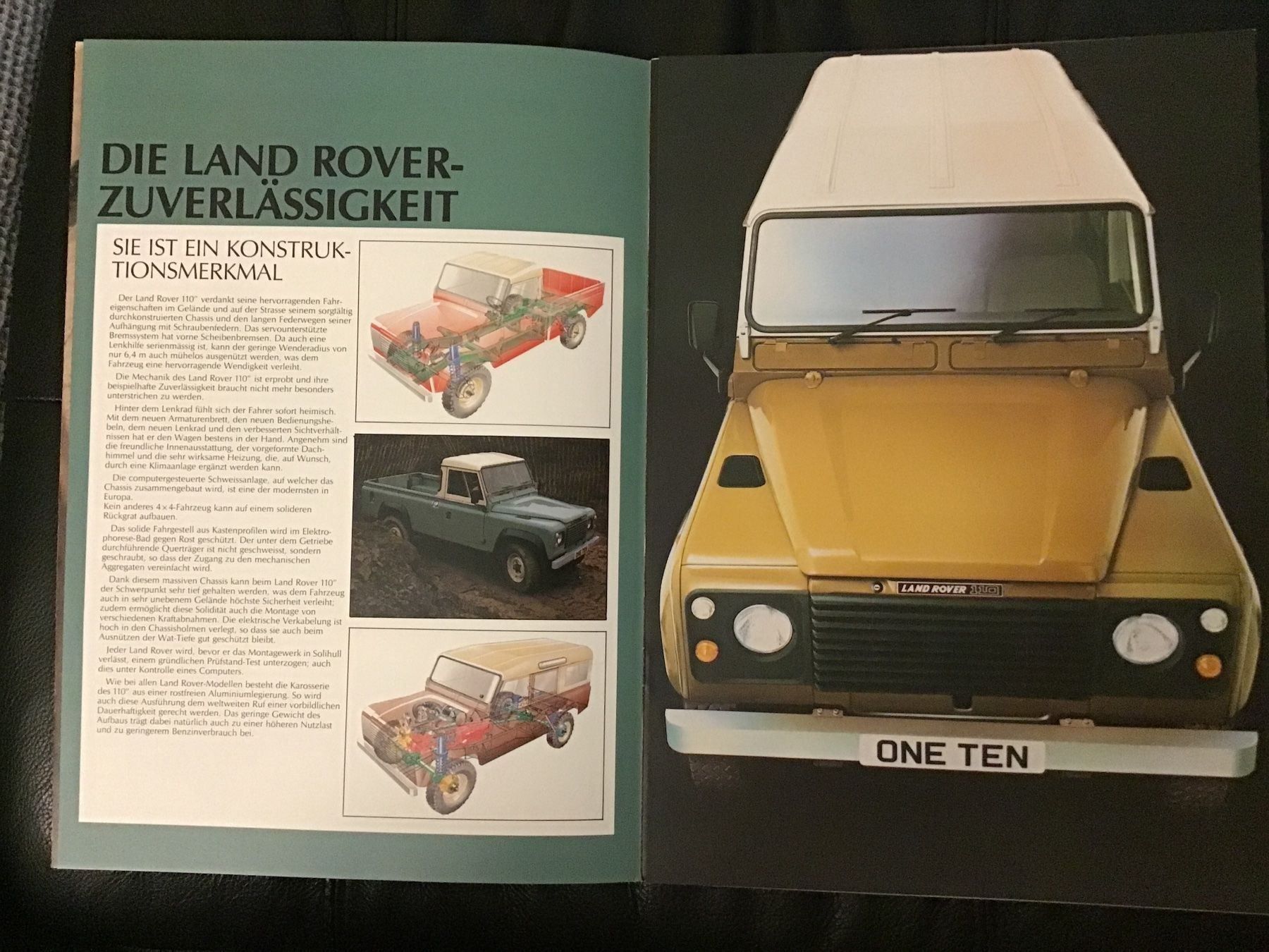 Land Rover Documenti: Land Rover 110 Verkaufsprospekt – Usato da Scherzingen venduto da Starseller62 4