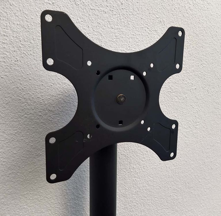 HFTEK Mobiler TV-Ständer Mit Rollen – Halterung Für Bildschirme Bis 68 Kg, VESA Bis 600x400, Mit Ablagefläche (Modell ST04)