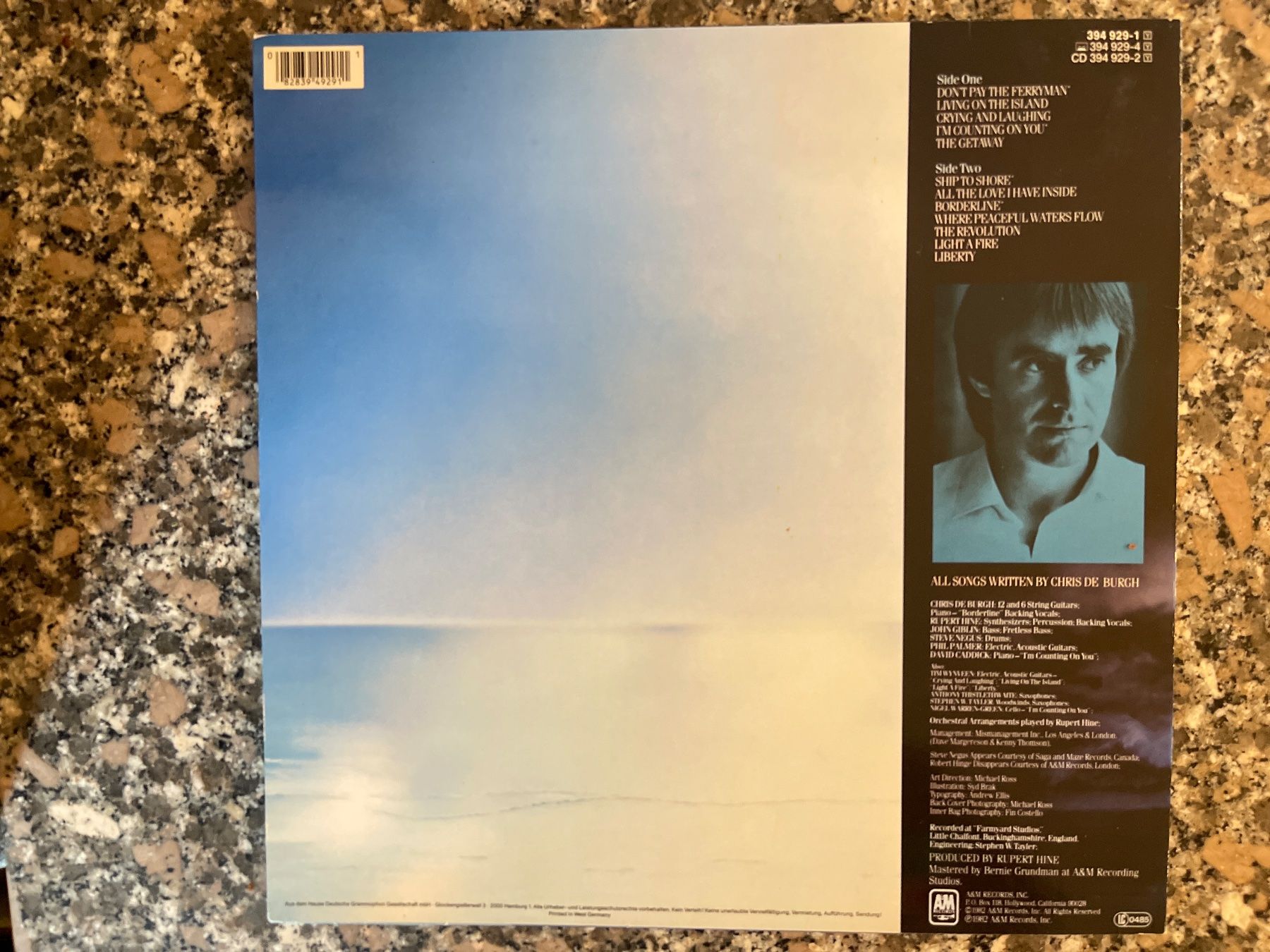 Dischi in vinile: A481/Chris de Burgh - The Getaway – Usato da Frutigen venduto da Philippe_jsp 1